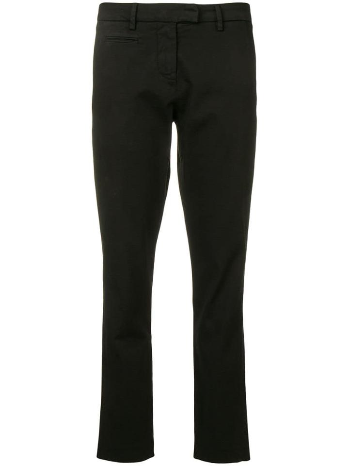 Peuterey Cropped Skinny Trousers - Black