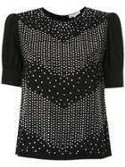 Nk Lumen Carmen Embellished Blouse - Black