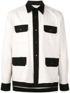 Fumito Ganryu Contrast Panel Shirt - White