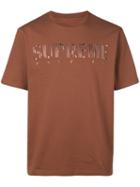 Supreme Gradient Logo Tee - Brown
