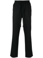 Barena Drawstring Straight Trousers - Black