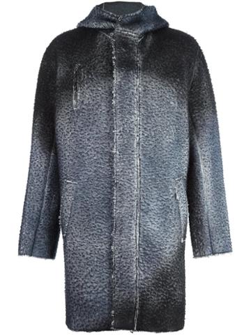 Avant Toi Hooded Coat, Men's, Size: Large, Grey, Polyester/spandex/elastane/viscose/merino