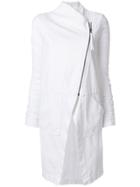 Ilaria Nistri Asymmetric Zipped Cardigan - White
