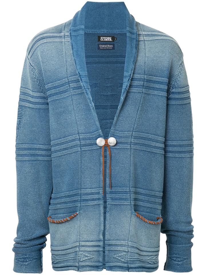 Hysteric Glamour Shawl Collar Cardigan - Blue