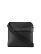 Emporio Armani Front Logo Shoulder Bag - Black