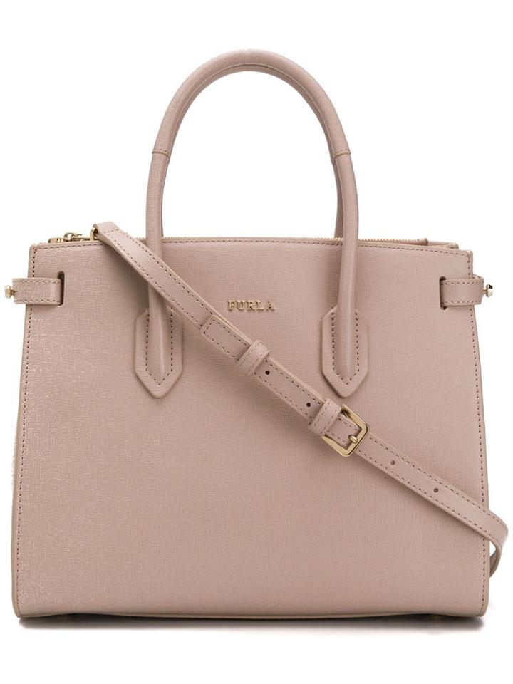 Furla Pin S Tote - Neutrals