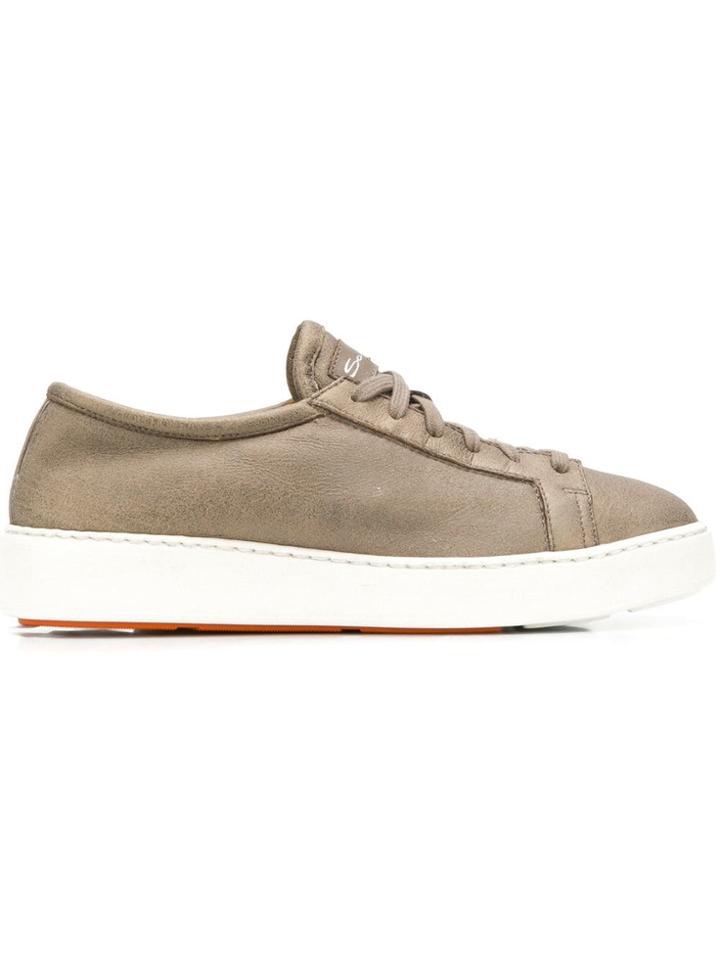 Santoni Lace-up Sneakers - Gold