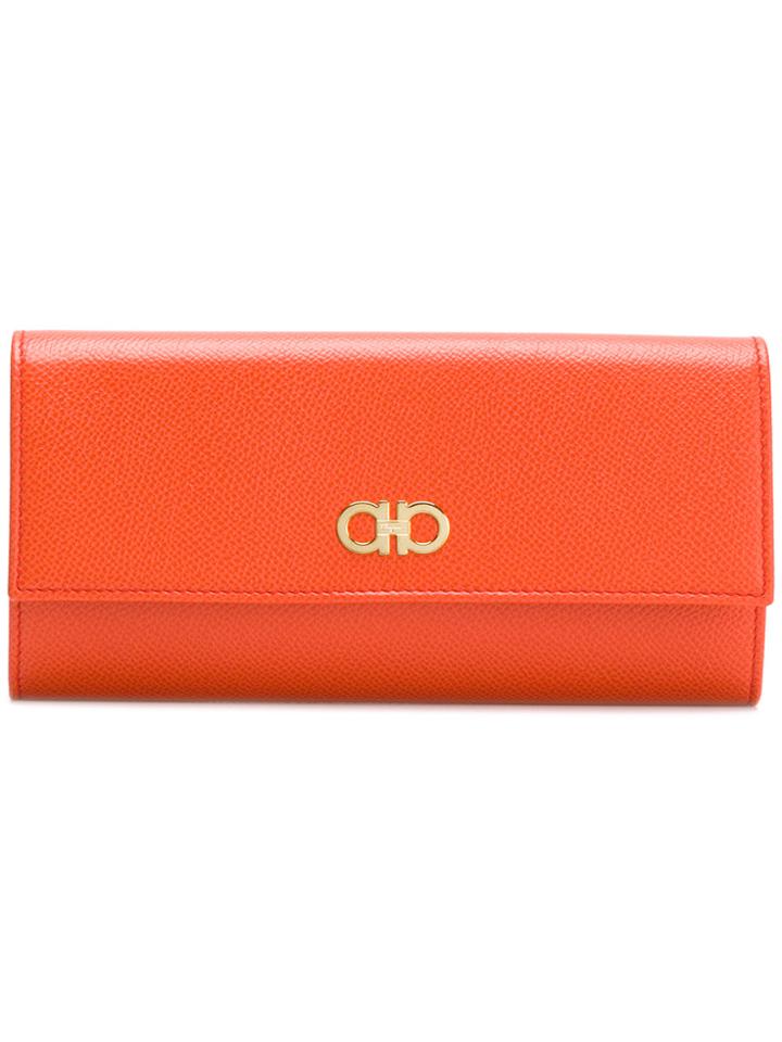 Salvatore Ferragamo Gancini Wallet - Yellow & Orange