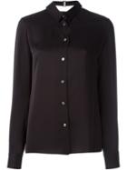 Maison Margiela Structured Collar Shirt, Women's, Size: 42, Black, Silk