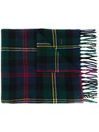Ralph Lauren Tartan Fringed Scarf - Green