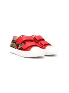 John Galliano Kids Teen Patchwork Sneakers - Red