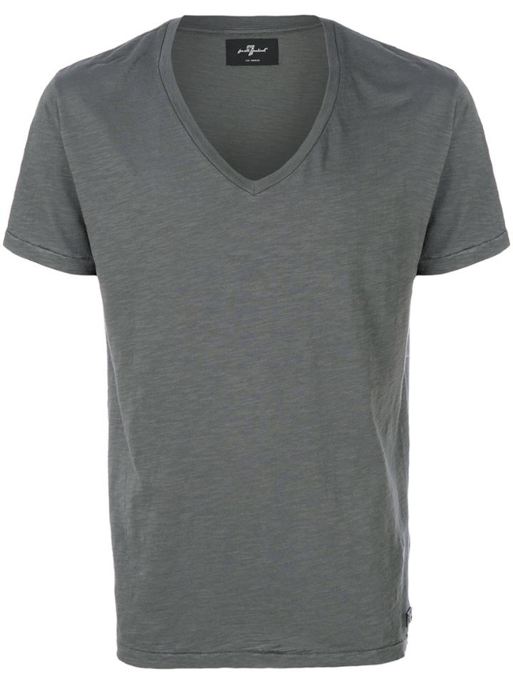 7 For All Mankind V Neck Top - Grey