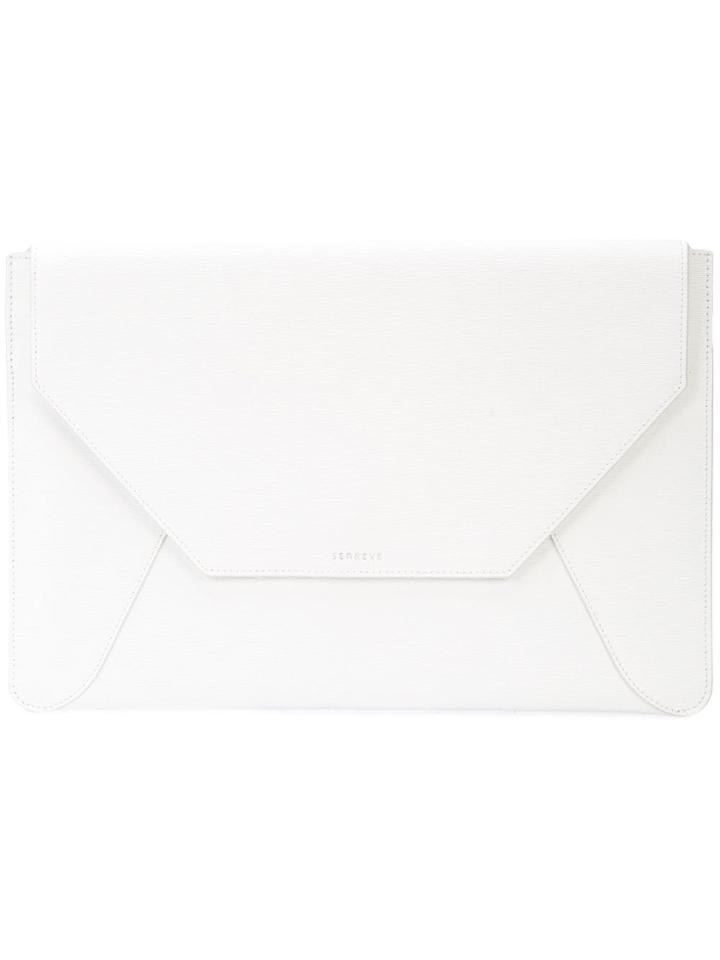 Senreve Envelope Clutch Bag - White