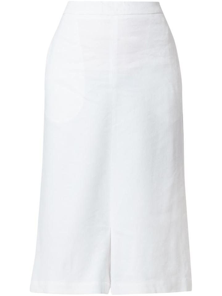 Stella Mccartney 'kyle' Culottes, Women's, Size: 38, White, Linen/flax/spandex/elastane/viscose