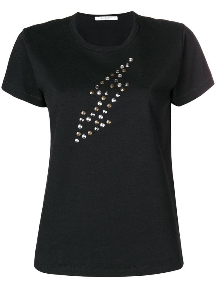Givenchy Studded Lightning Bolt T-shirt - Black