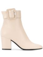 Sergio Rossi Buckle Ankle Boots - Neutrals