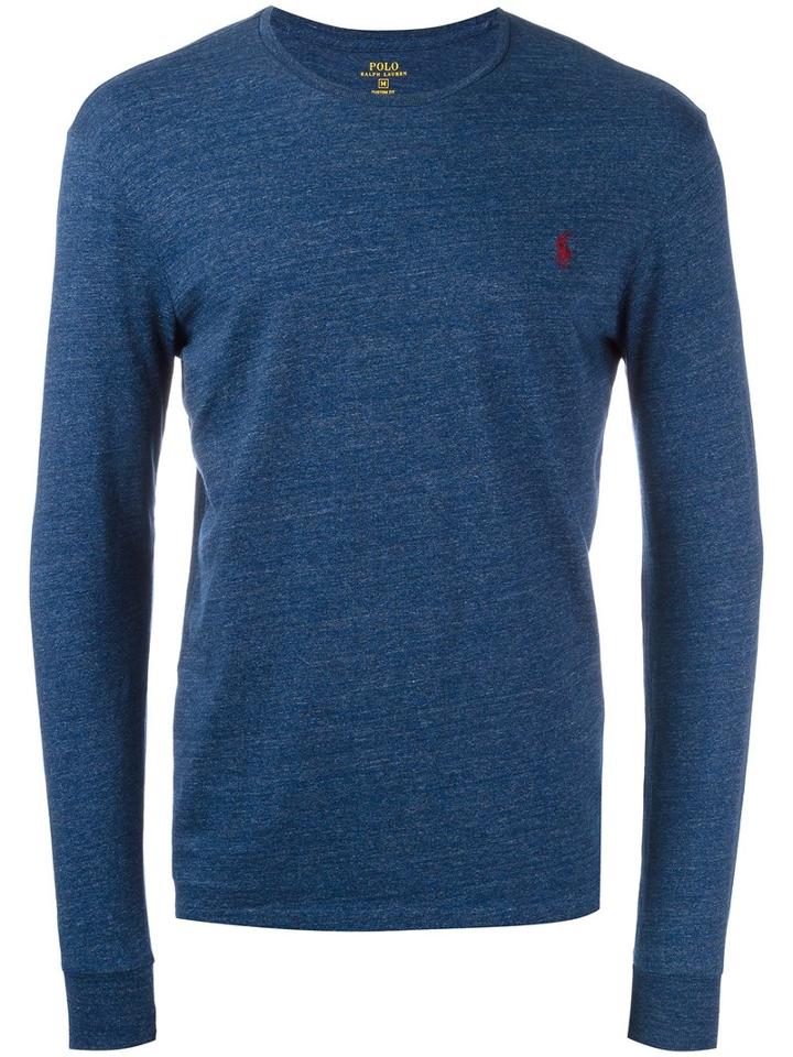 Polo Ralph Lauren - Embroidered Logo T-shirt - Men - Cotton - Xxl, Blue, Cotton