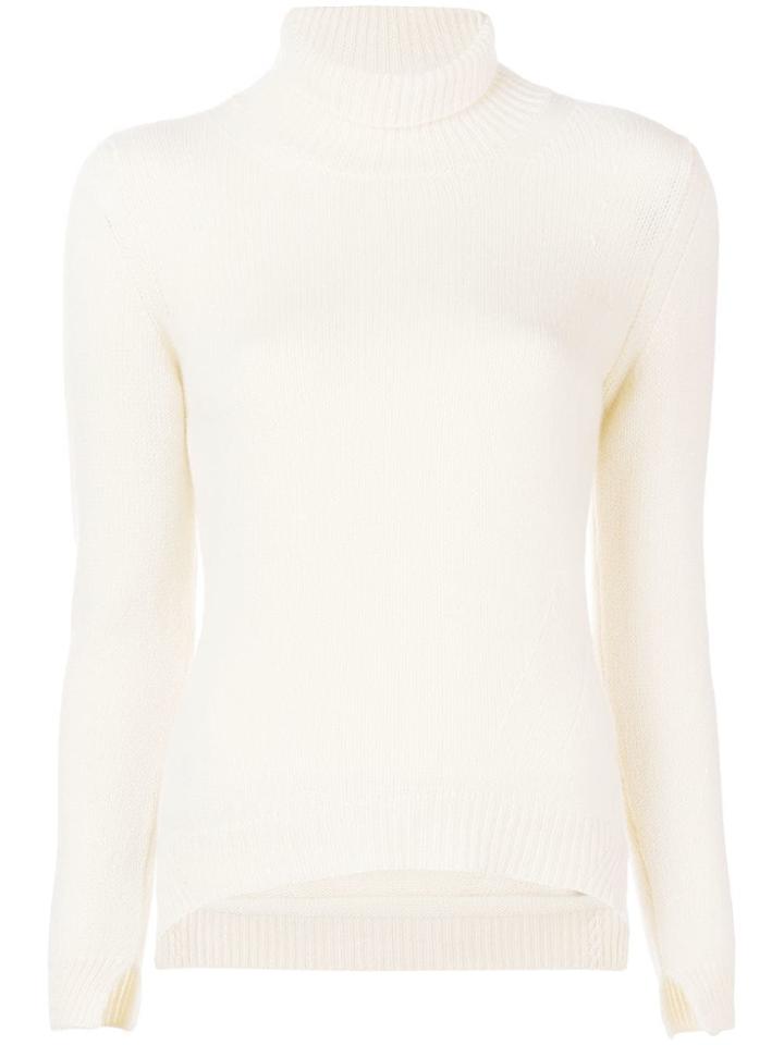 Ermanno Scervino Ribbed Turtleneck Sweater - White