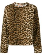 Nº21 Leopard-print Sweater - Brown