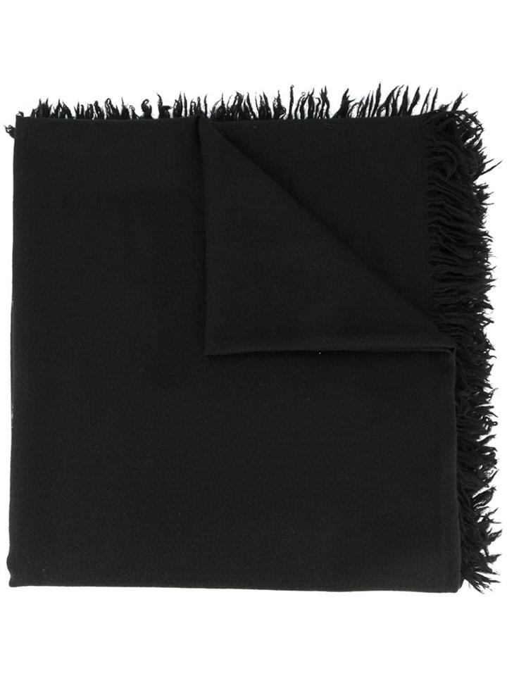 Attachment Wool Scarf - Black