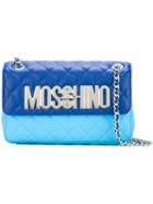 Moschino Quilted Shoulder Bag, Women's, Blue