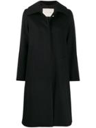 Mackintosh Killin Black Wool & Cashmere Single-breasted Coat Lm-1017f