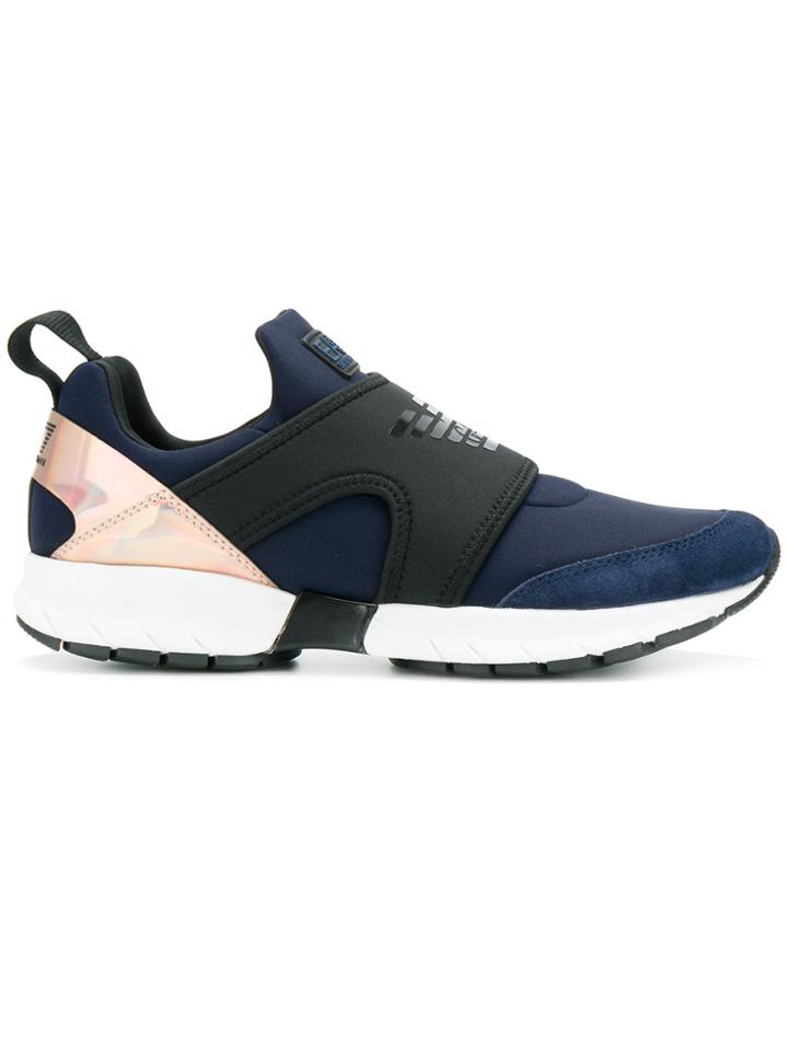 Ea7 Emporio Armani Slip-on Sneakers - Blue