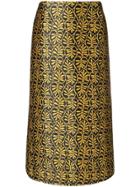 La Doublej Jacquard Pencil Skirt - Black