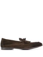 Doucal's Fringed Loafers - Brown