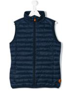 Save The Duck Kids - 'imbottito' Gilet - Kids - Nylon - 14 Yrs, Blue