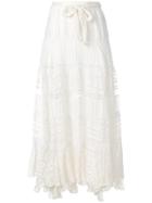 Zimmermann Textured Maxi Skirt - White