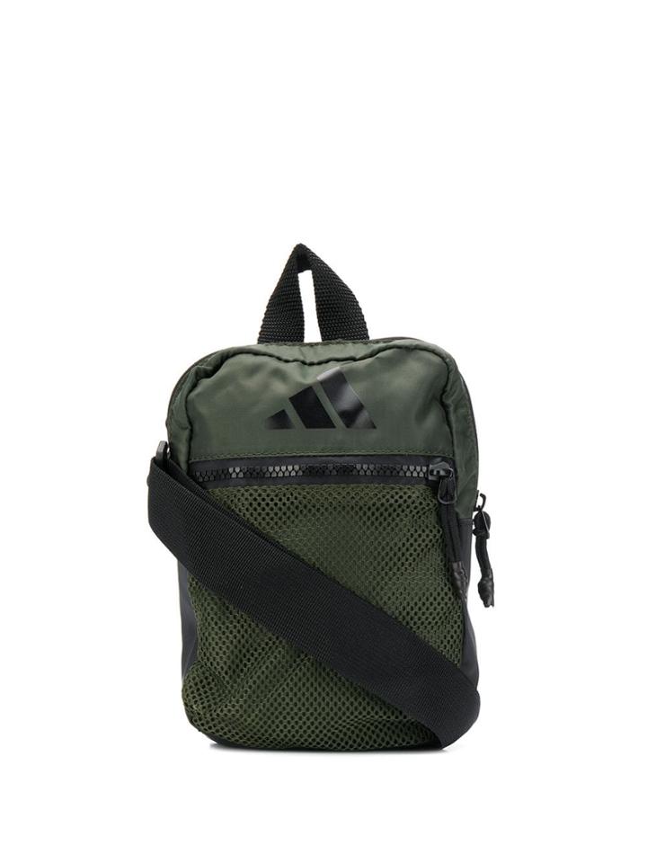 Adidas Logo-print Messenger Bag - Green