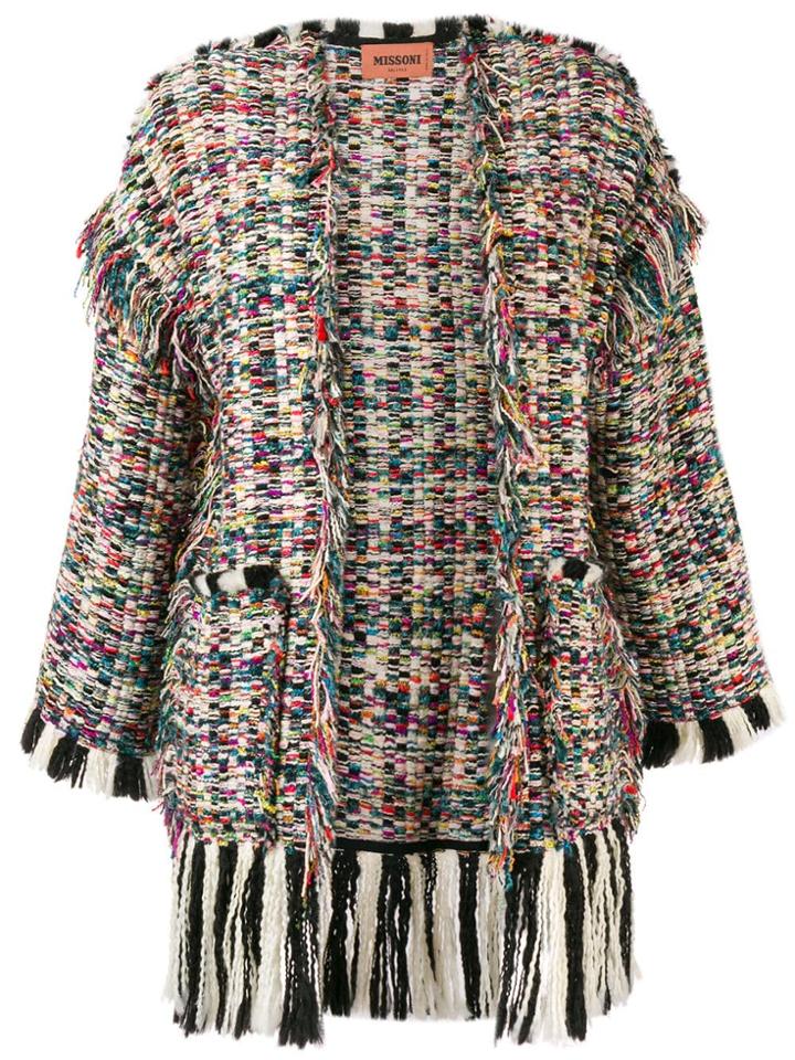 Missoni Fringed Cardi-coat - Nude & Neutrals