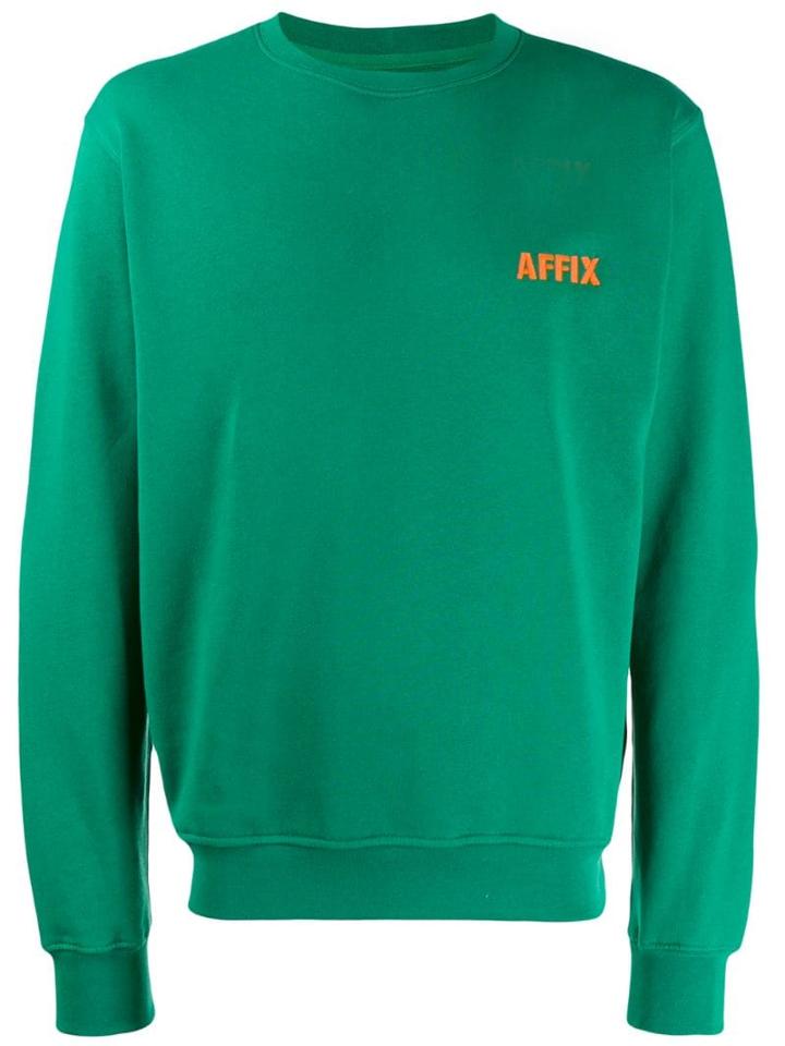 Affix Logo Embellished Sweatshirt - Green