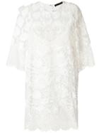Amen Scalloped Lace Dress - White