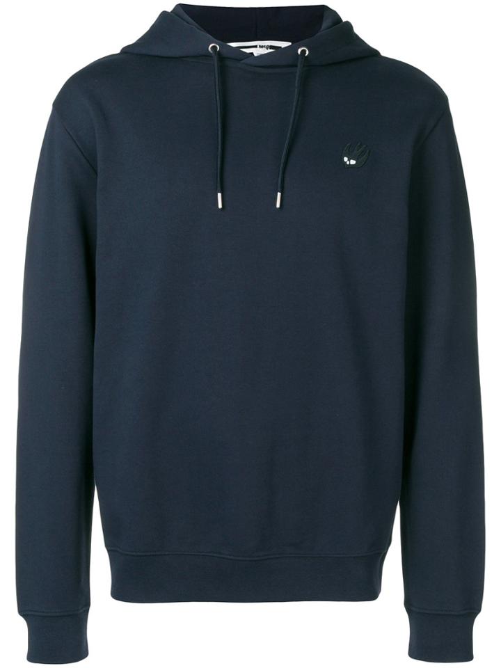 Mcq Alexander Mcqueen Swallow Logo Hoodie - Blue