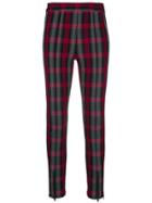 T By Alexander Wang Tartan Skinny-fit Leggings - Blue