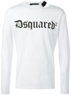 Dsquared2 Classic Logo Long Sleeved T-shirt, Men's, Size: Xl, White, Cotton