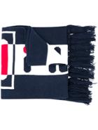 Fila Logo Print Scarf - Blue