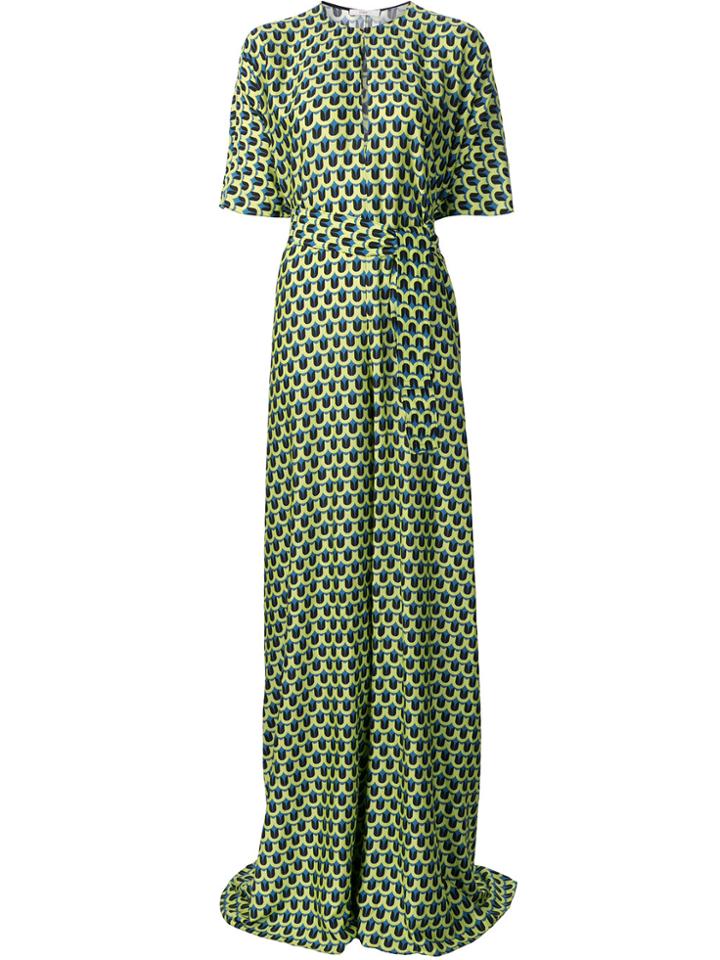 Tome 'geometric Print Oversized' Jumpsuit - Green