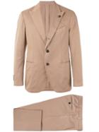 Gabriele Pasini - Pointed Lapels Two-piece Suit - Men - Cotton/polyester/spandex/elastane - 50, Nude/neutrals, Cotton/polyester/spandex/elastane