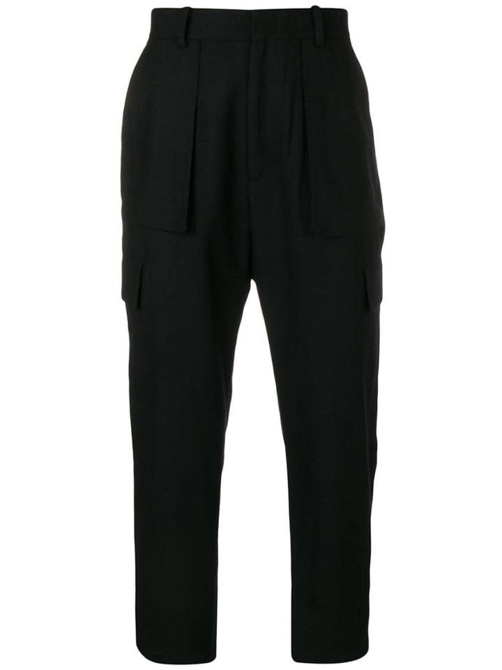 Juun.j Flap Pocket Wide-leg Trousers - Black