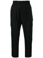Juun.j Flap Pocket Wide-leg Trousers - Black