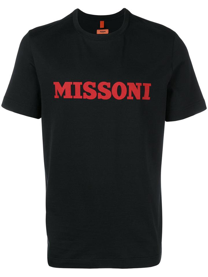 Missoni Logo Print T-shirt - Black