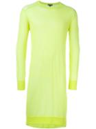 Ann Demeulemeester Long Sweater, Men's, Size: Medium, Green, Cotton/polyamide