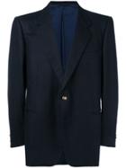 Burberry Vintage 1990 Oversized Blazer - Blue