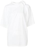 Y / Project Ruched Short-sleeve T-shirt - White