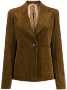 Nº21 Corduroy Blazer Jacket - Brown