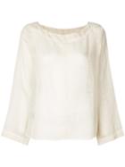 Forte Forte Bell Sleeve Top - Nude & Neutrals