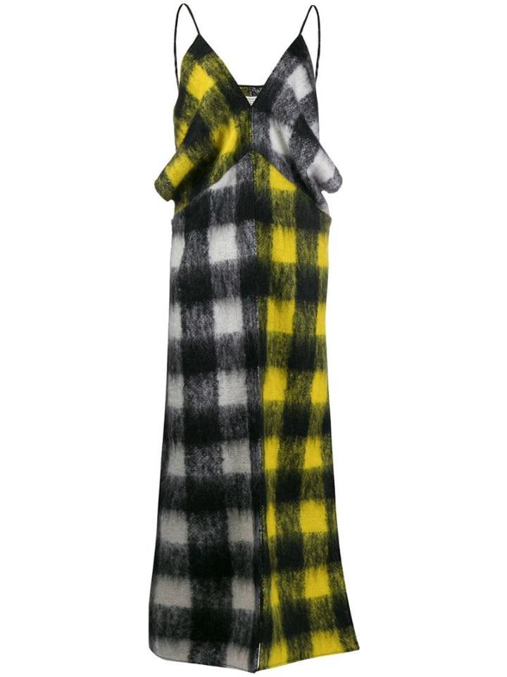 Maison Margiela Checked Long Dress - Black